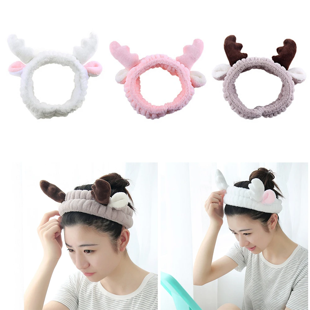 1 шт. милые эластичные головные повязки из мягкого хлопка для мытья лица макияжа и