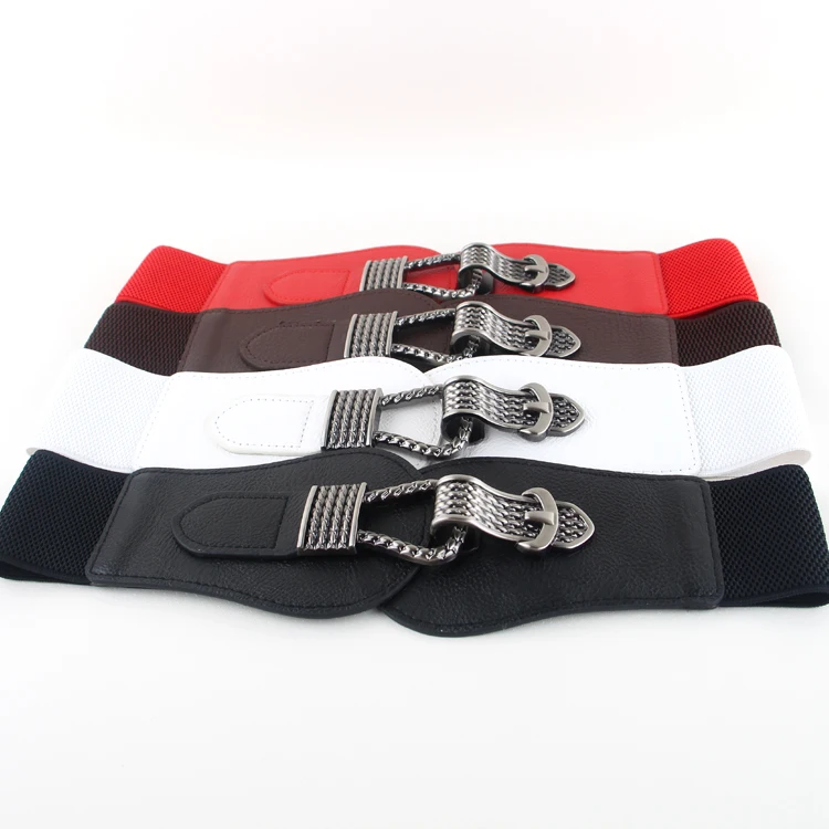 Роскошные, красивые, эластичные пояса, винтажные, черные, с пряжкой, широкий ремешок, Cinto, высокое качество, дизайнерские ремни для женщин, платье, пояс