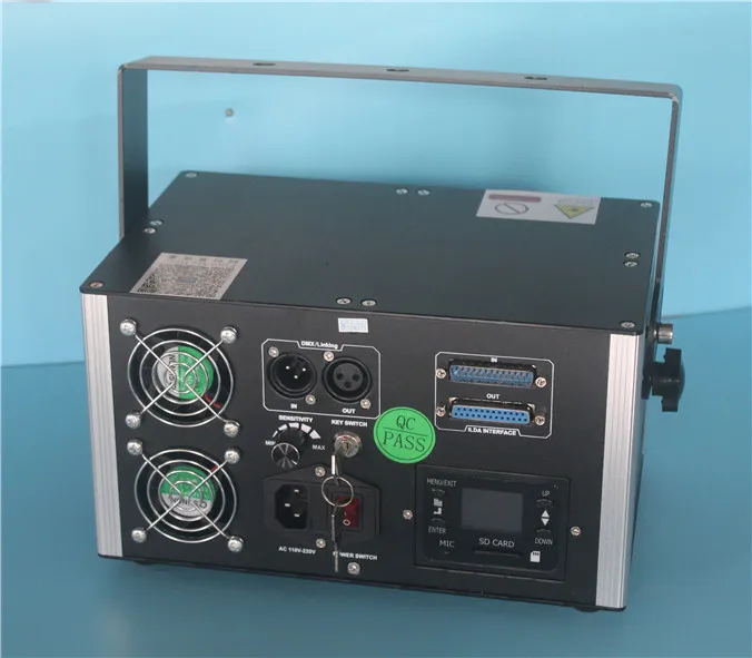 Полноцветный лазерный светильник RGB 2 5 Вт с SD-картой анимацией TTL-модуляцией