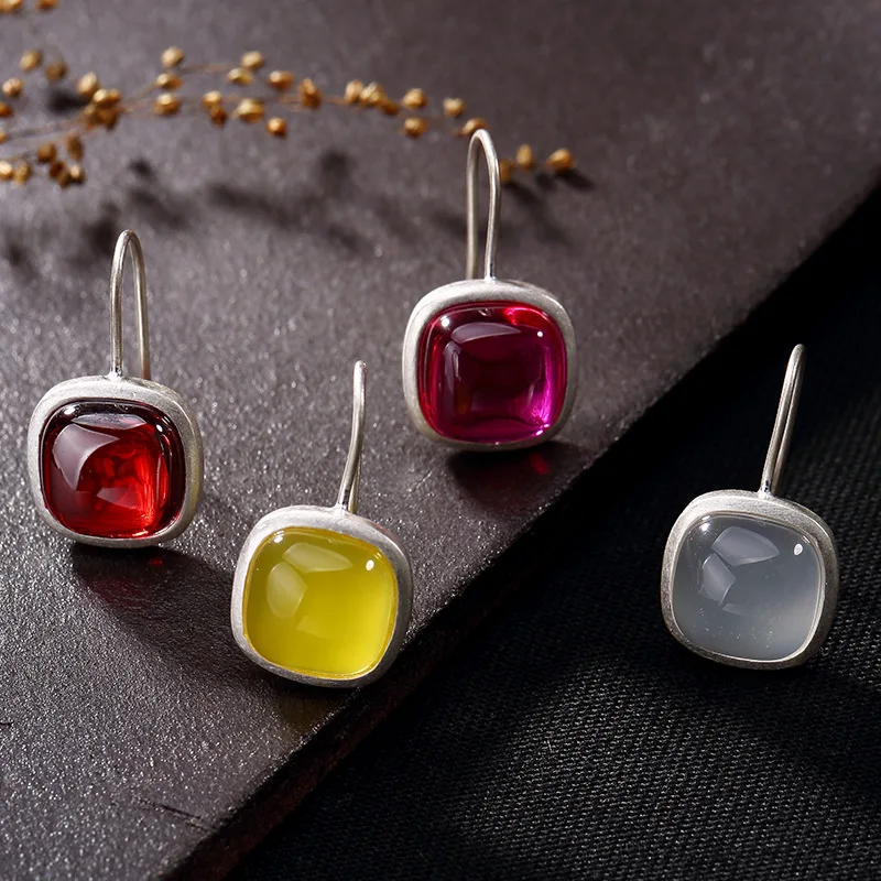 2018 Real Time-limited Carnelian Earings Fashion Jewelry Restoring Ancient Ways Is Han Edition Ms Thai Earrings | Украшения и