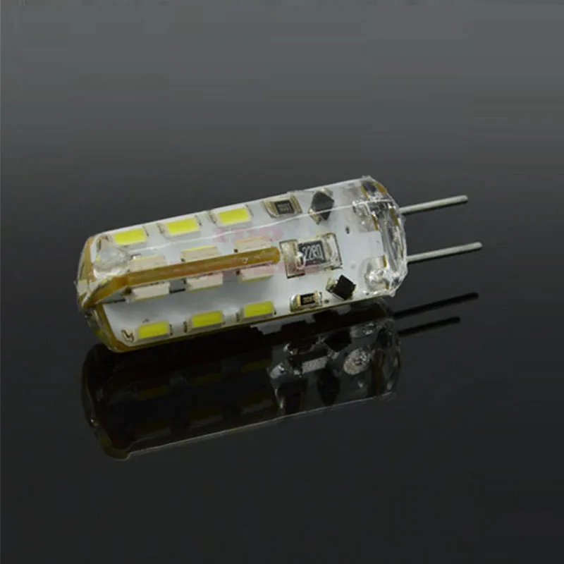 G4 Светодиодный силиконовый SMD 3014 DC 12 В/AC 220 В 3 Вт 6 7 9 Замена 30 Вт/60 галогенная лампа