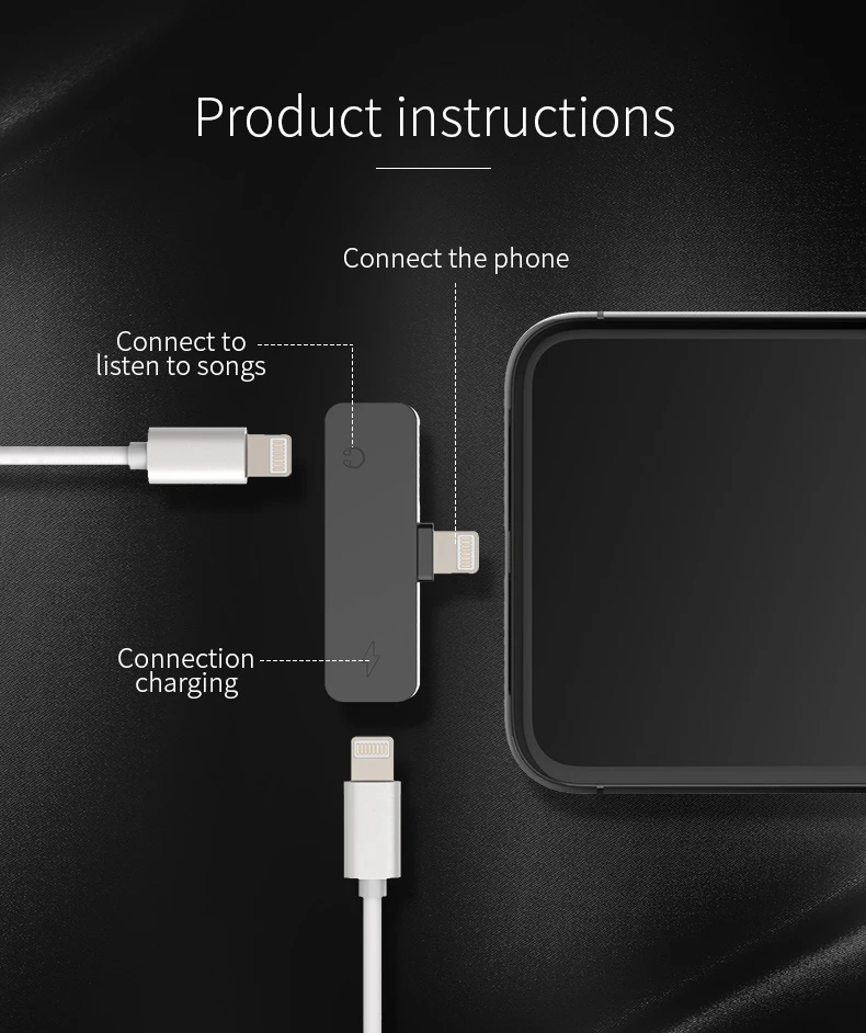 3 в 1 аудио кронштейн адаптер для Apple iPhone 7 зарядное устройство Lightning наушников AUX