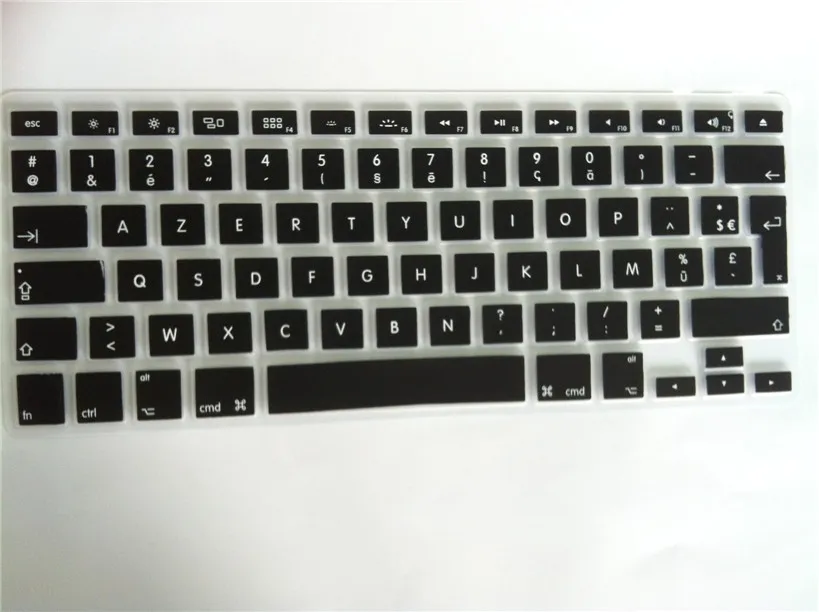 Силиконовая AZERTY Французская клавиатура чехол для Macbook Air Pro retina 13 15 ЕС ЕВРО Клавиатура для ноутбука версии защита кожи Для iMac
