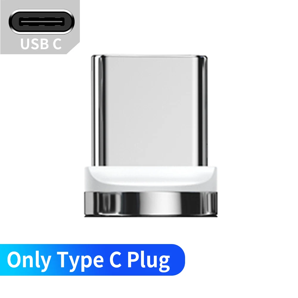 Магнитный Micro USB кабель Essager 3A type-C 3 м для samsung iPhone, Магнитный зарядный кабель USB C, провод, кабели для мобильных телефонов - Цвет: Only Type C Plug