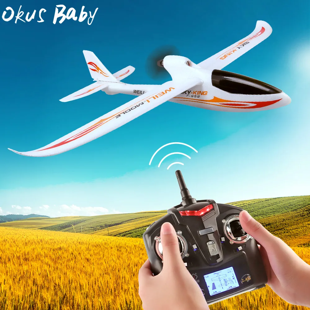 Совершенно новый 2 4G 3Ch RC самолет с фиксированным крыльем уличные игрушки Дрон для