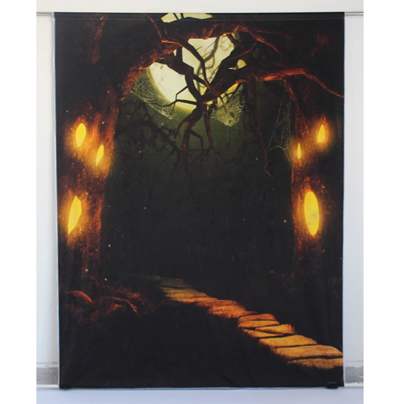 Photography Backdrop Halloween Photo Background Photocall Night Moon Road Fotografica for Newborn Professional Fond Studio Kate |