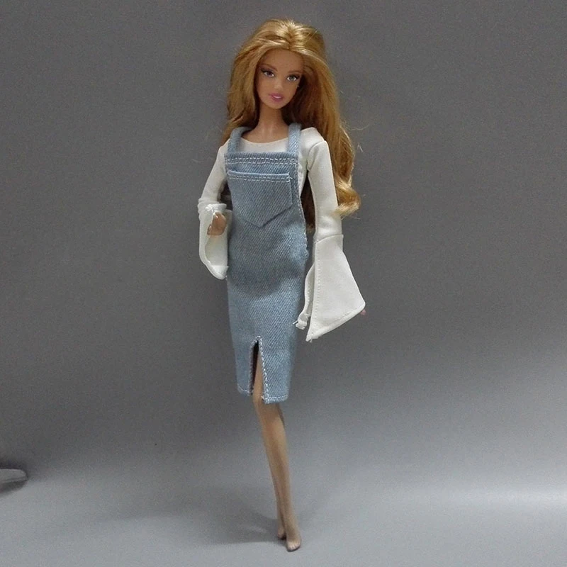T02-X514 Blyth st Одежда для кукол 1/3 1/4 bjd 1/6 аксессуары для кукол белого цвета топ с рукавами 1 шт
