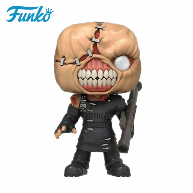 Nemesis-no box-157 Funko Pop regient Evil#157 Nemesis#156 Leons#155 Джил#158 Экшн фигурки игрушки День рождения Bobble Head Q Edition подарок - Цвет: Nemesis-no box-157