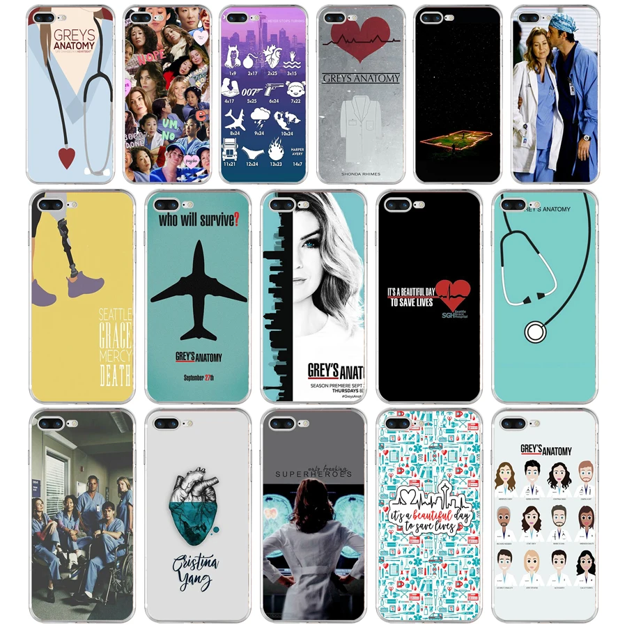 19SD Американский TV Greys Анатомия Мягкий ТПУ силиконовый чехол для Apple iPhone 6 6s 7 8 plus