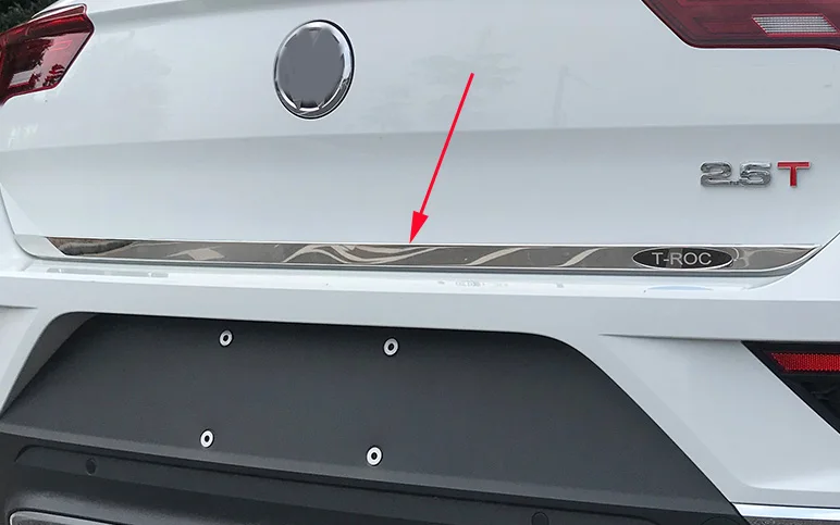 Для VW T-ROC TROC 2018 - 2021 задний багажник Задняя дверная полоса стример декоративная