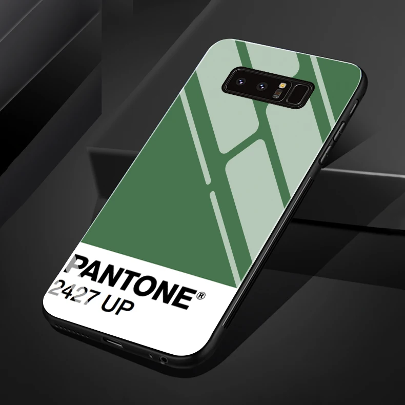 13 Новые Pantone для samsung S8 S8plus S9 S9plus note8 note9 S10 S10plus Цвет закаленное стекло чехол для телефона - Цвет: 13