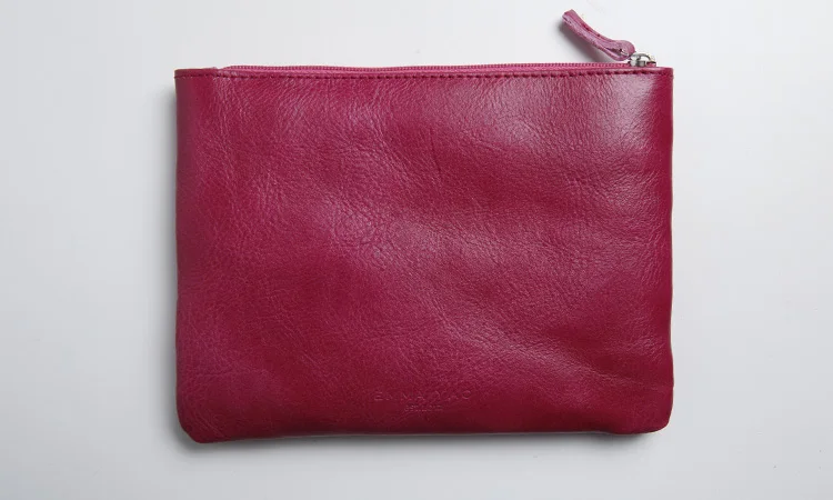 Rose Red Large Emma YAO, женские кожаные кошельки, держатели, модный кошелек, чехол, мини кошелек, держатель для карт Лидер продаж - Цвет: Rose Red Large