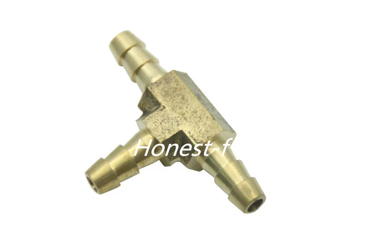 Brass Barb Tee Fitting 5/16" ID Hose for Fuel Boat