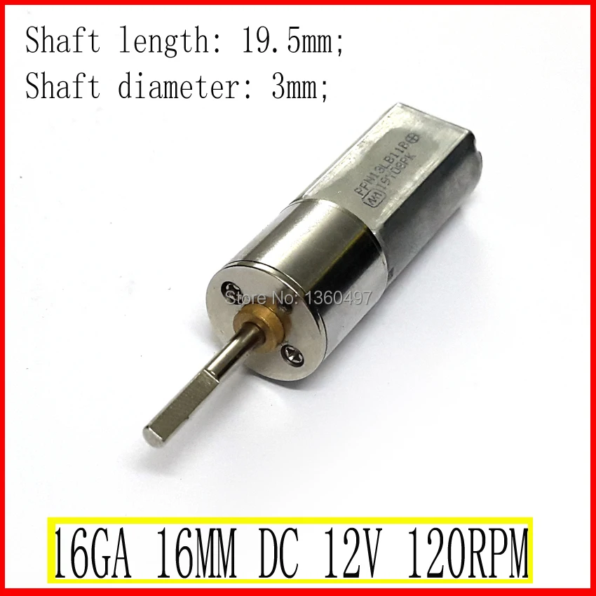 NEW 120RPM Long Shaft 19.5mm dc 12v motor 400mA 0.5A Powerful High Torque Gear Box Motor 12V | Обустройство дома