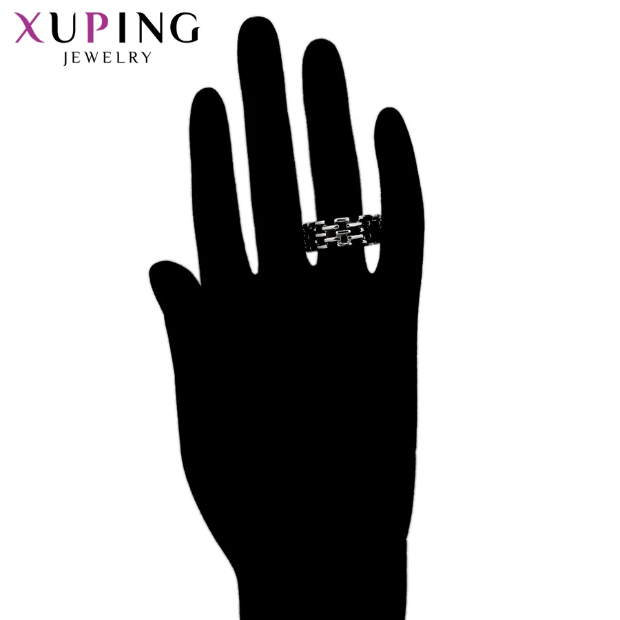 Xuping модные ювелирные изделия круглые кольца из нержавеющей стали для мужчин и
