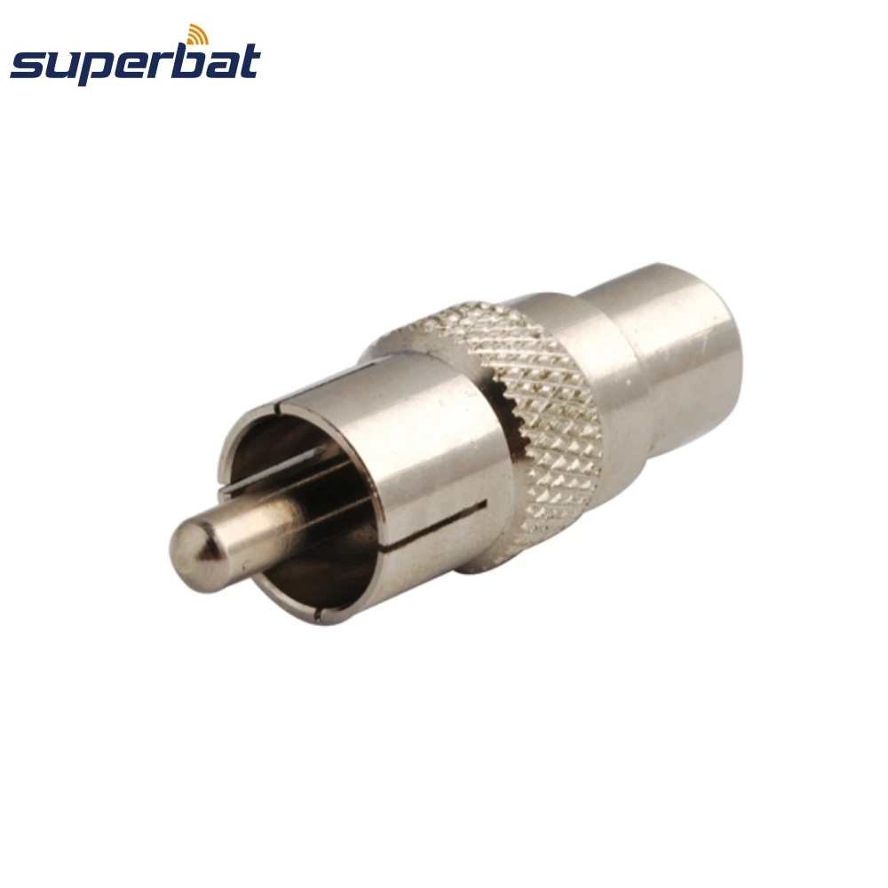 Superbat RCA Phono Male to Female to Socket Adapter RF Coaxial Connector