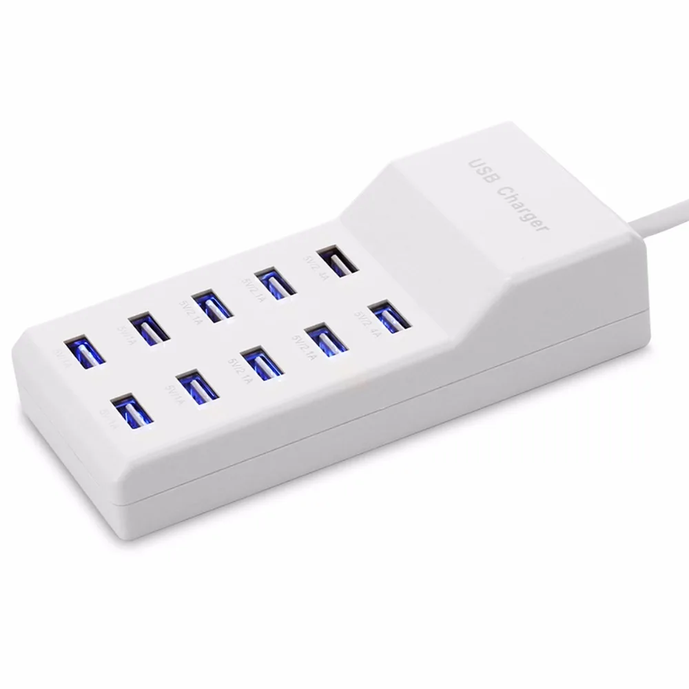 Зарядное устройство Powstro с 10 USB портами 60 Вт А|usb phone charger|iq chargerphone charger |