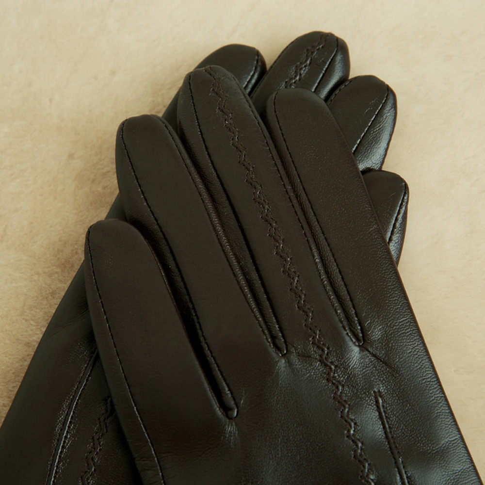 Брендовые женские перчатки KLSS из натуральной кожи высококачественные козьей