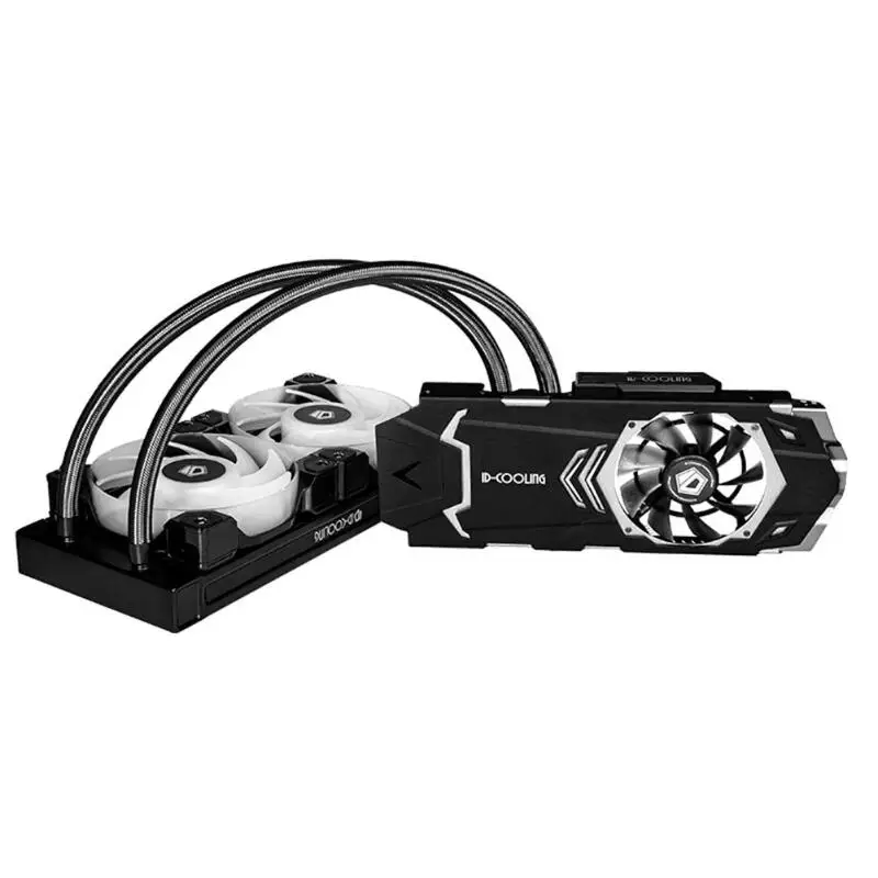 Компьютер Coooling части 240VGA-RGB вентилятор водяного охлаждения интегрированный процессор кулер радиатор двойной вентиляторы для GeForce/AMD
