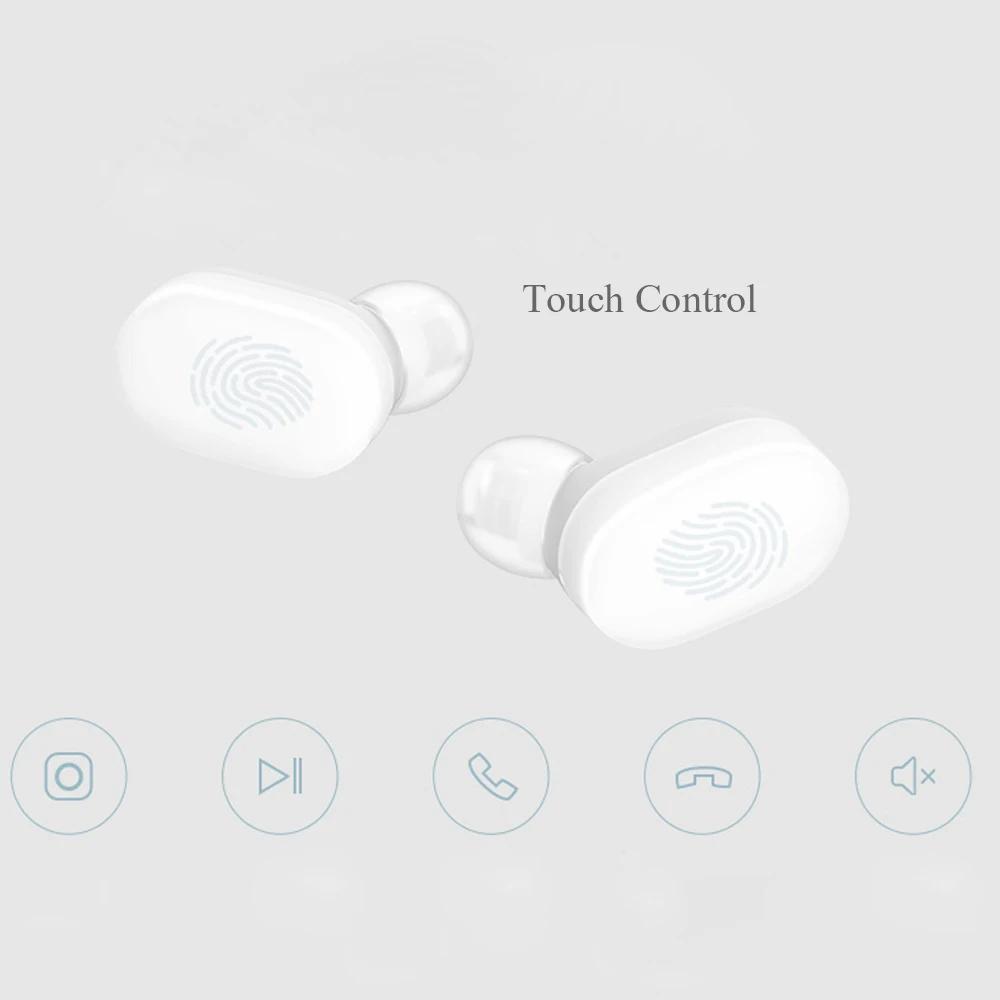 Xiaomi Mijia AirDots TWS Bluetooth 5,0 беспроводные наушники гарнитура Молодежная версия сенсорное управление с зарядным устройством
