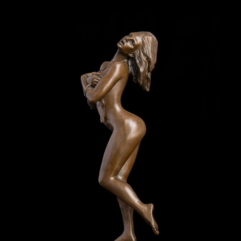Скульптура ATLIE BRONZES для женщин бронзовые статуэтки в полоску девочки украшение