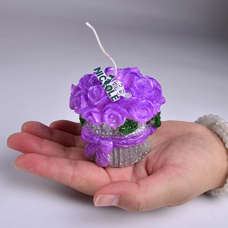 

3D Flower Silicone Candle Mold Handmade Soap Mould Wedding Home Decorating Tool