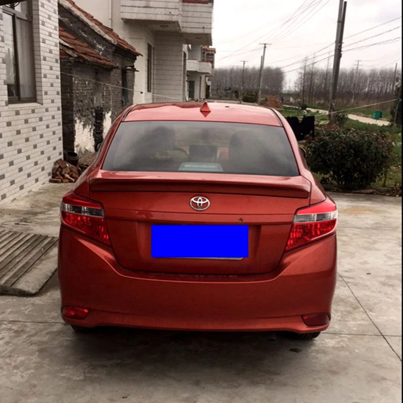 Для Toyota Vios Yaris спойлер 2014-2017 ABS материал высокое качество Автомобильный задний