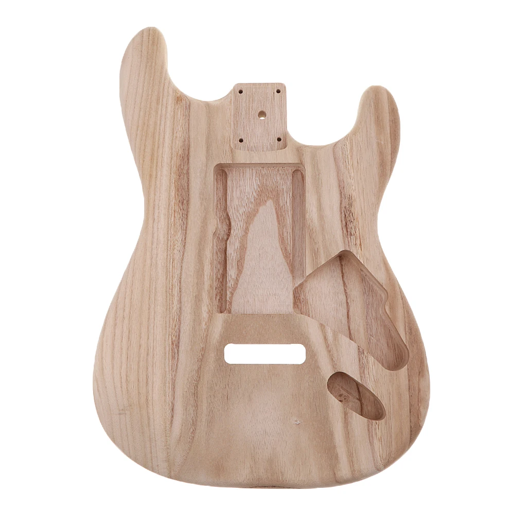 Handcrafted Sanding Electric Guitar Replacement Unfinished Body DIY Accessory Wood for Musical Stringed Instrument Guitar|Детали и