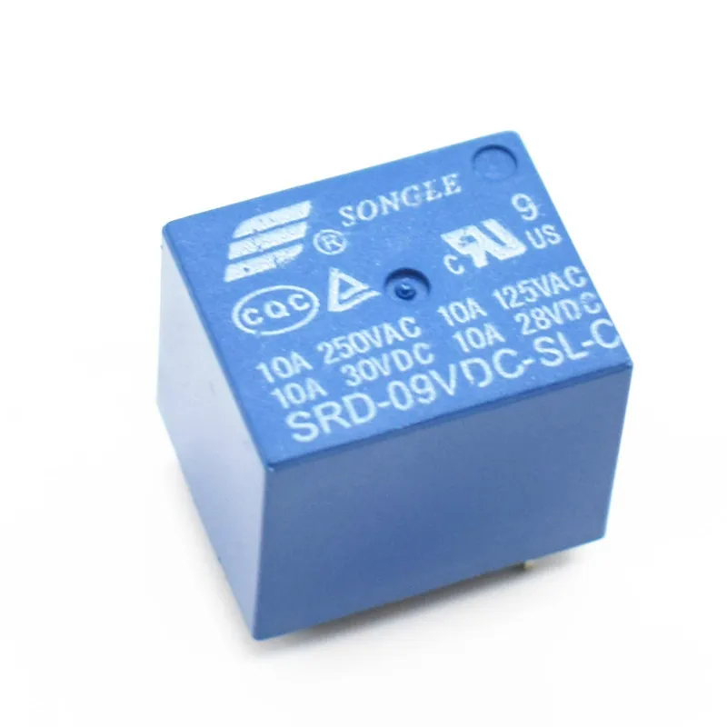 Реле питания PCB типа SRD 09VDC SL C 9V 10A 250VAC 5PIN T73|relay pcb|power relaypcb power relay |