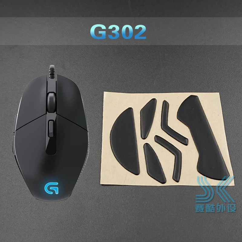 G302 G303 Тефлоновое покрытие 3M Мышь средства ухода за кожей стоп коньки для logitech G100 g102 Gpro G300 G300s G302 G303 G304 G305 G400 G400S MX518 G402 игровой Мышь 0,6 мм - Цвет: G302 G303