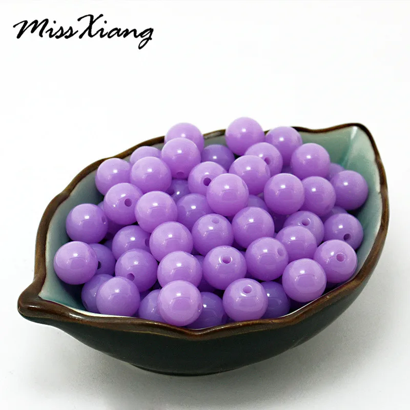 Оптовая продажа недорогие разноцветные акриловые бусины 8 18 мм подходят для