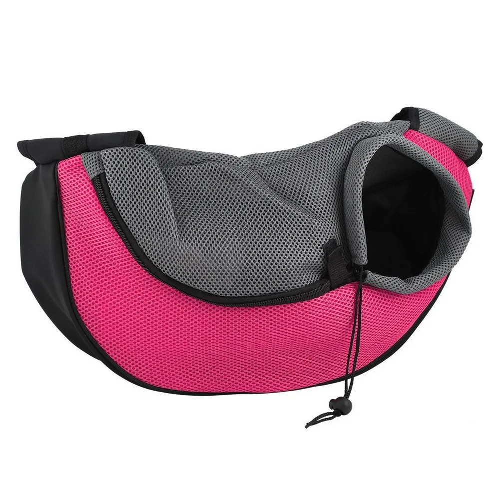 Fuchsia Without Bowl Переноска для домашних животных кошка переноска для собаки щенка слинг Передняя сетка дорожная сумка через плечо рюкзак силиконовая миска Прямая поставка по ePacket - Цвет: Fuchsia Without Bowl