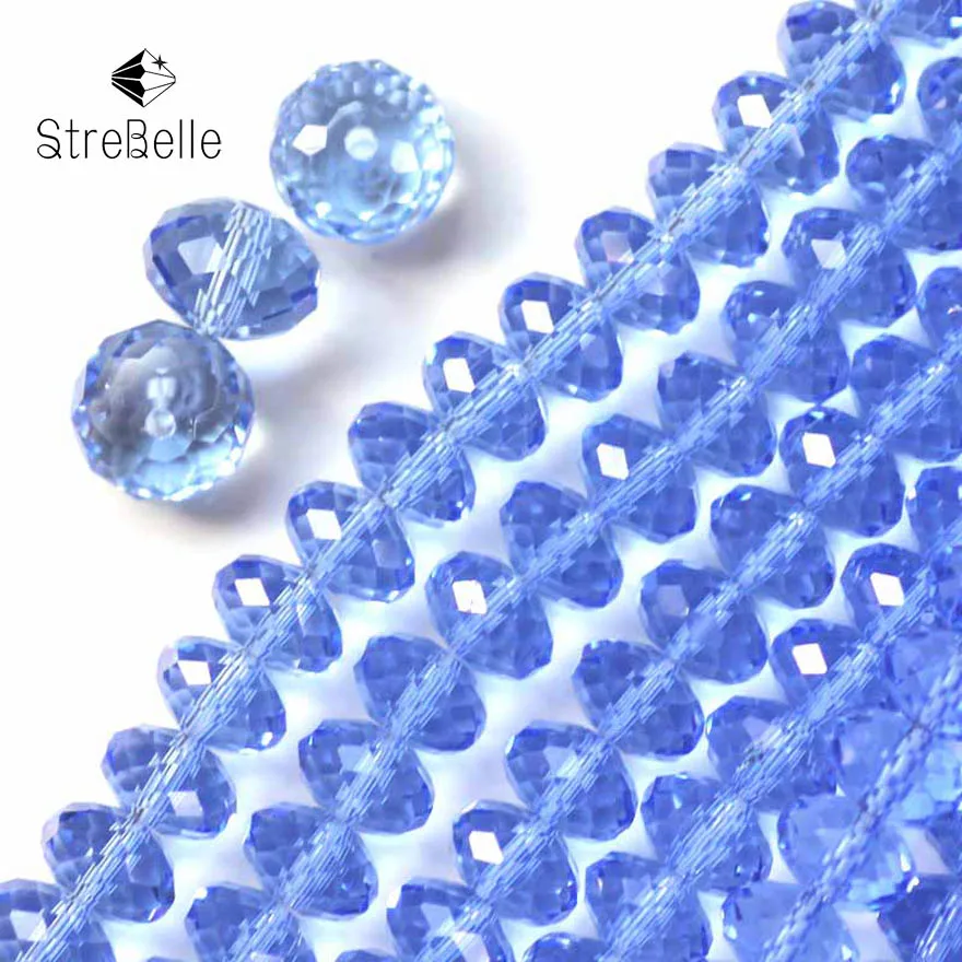 Круглые бусины с кристаллом StreBelle для бижутерии класса ААА 4x6 мм 6x8 8x10 мм|diy jewelry