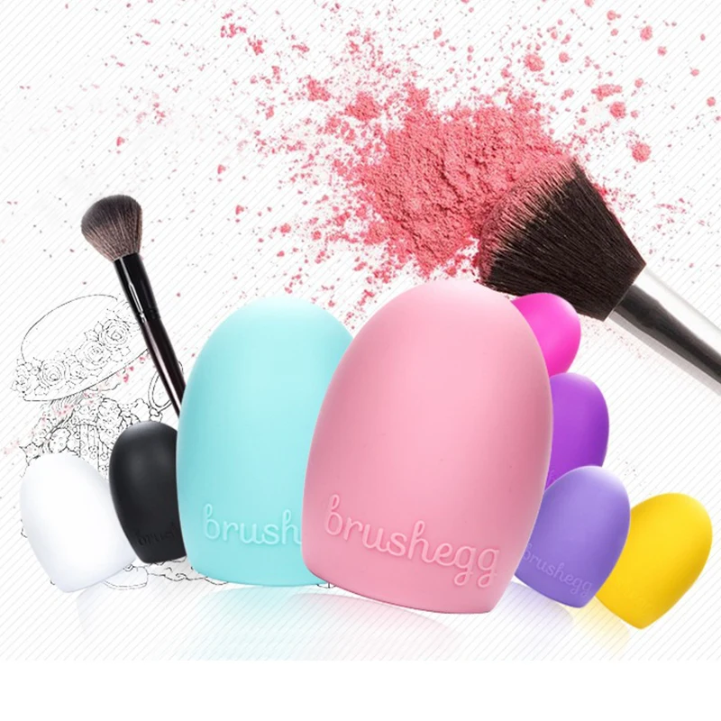BBL 1 Piece Makeup Brush Cleansing Silicone Glove Egg Cleaner Brushes Washing Scrubber Board Cosmetic Clean Tools | Красота и