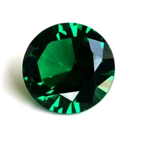 wuzhou factory wholesale 3m 10mm green nano round pear oval heart cubic zirconia gemstone for jewelry