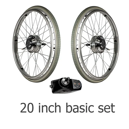 20 inch basic Okfeet Электрический инвалидный колясок, моторный конверсионный набор 24V 250W двойные двигатели для инвалидного кресла модификации - Цвет: 20 inch basic