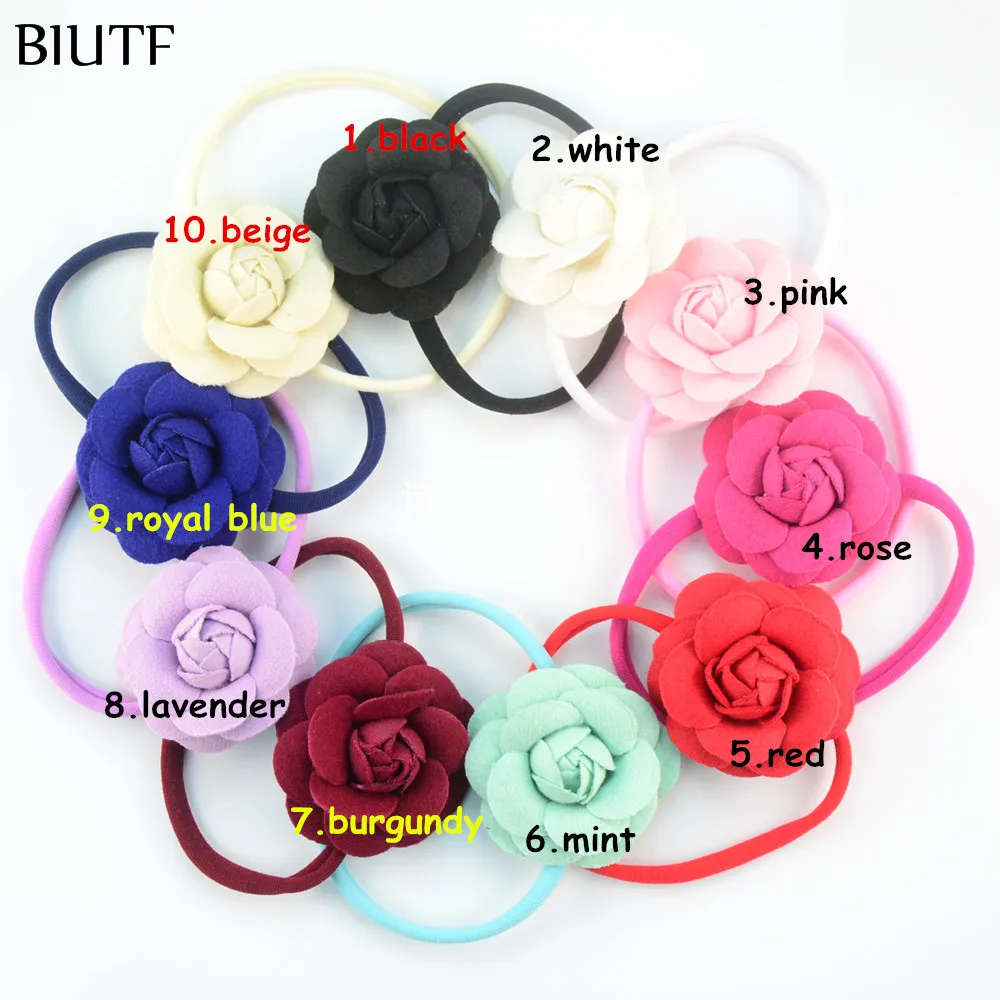 10 шт./лот красочная повязка на голову из спандекса и нейлона с 7 0 см фетровым