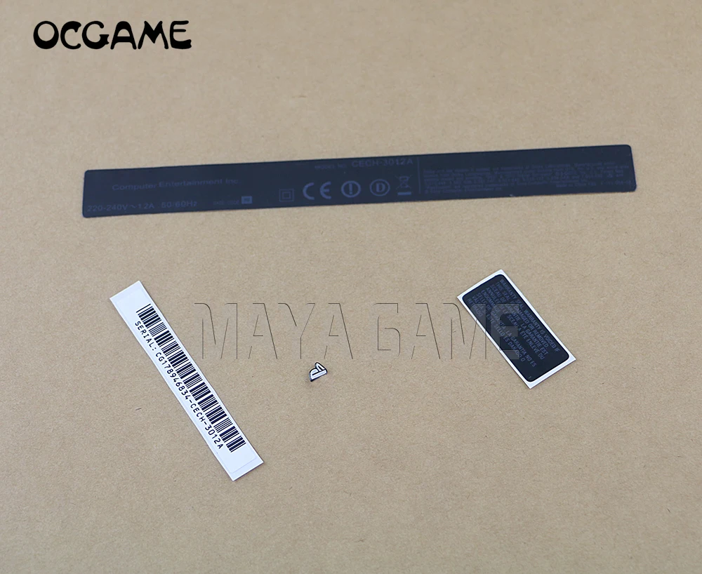 

50sets/lot CECH-3012A Housing Shell Sticker Label Seals For playstation 3 PS3 Console Slim OCGAME