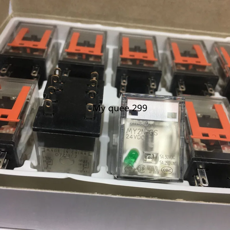 10 шт./лот новинка оригинальное реле OMRON MY2N GS DC24V 5 А 8pin Замена старой модели 24VDC