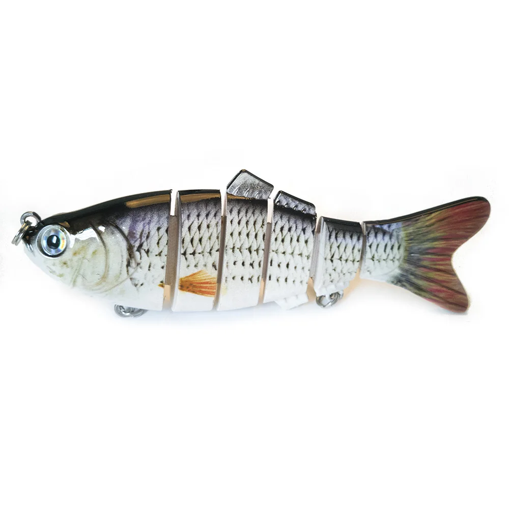 Sealurer 1 шт. Рыбалка Воблеры Реалистичные Рыбалка приманки 6 Сегмент Swimbait Жесткий приманки медленно 10 см 17 г иска искусственные приманки