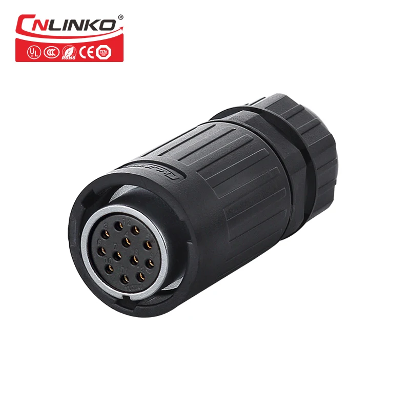 Cnlinko 12pin 5A ip67 кабельный разъем Быстрый штекер водонепроницаемый Электрический