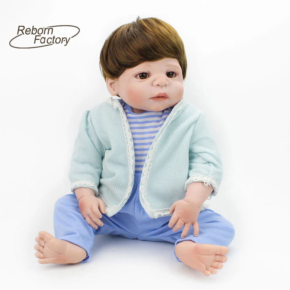 55 см Reborn Детские куклы подарок детям \ мальчик кукла реборн 22 дюймов всего тела