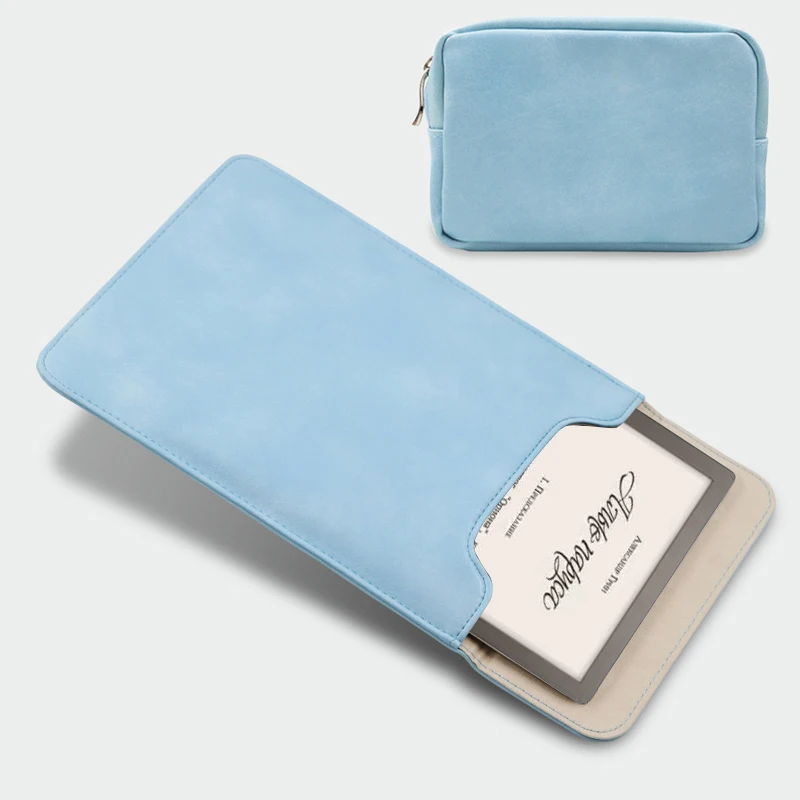 sky blue GAUGGER водонепроницаемый чехол из искусственной кожи для 7," PocketBook 740 InkPad 3 электронная книга с магнитной нейлоновой пряжкой - Цвет: sky blue