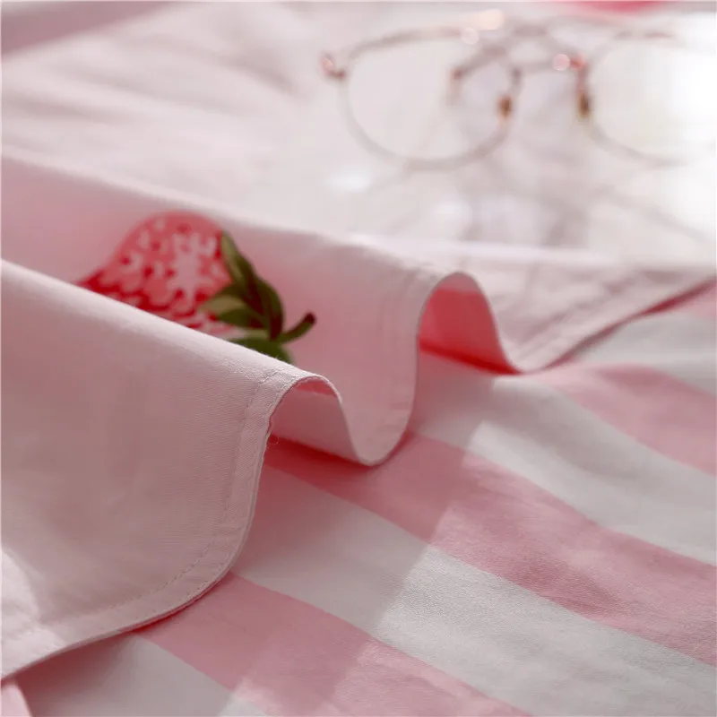 Клубника Фрукты пододеяльник прекрасный розовое одеяло удобный мягкий Твин