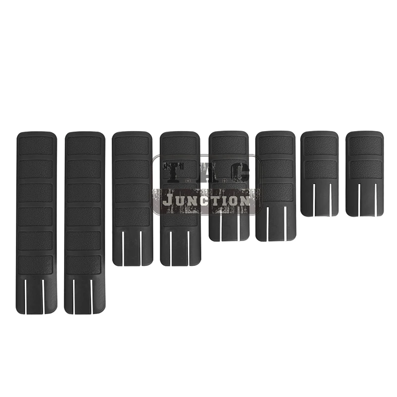 8 шт. в упаковке 20 мм Picatinny Weaver Rail Grip Cover панель Handguard протектор для Picatinny Weaver противоскользящая черная \ темная земля