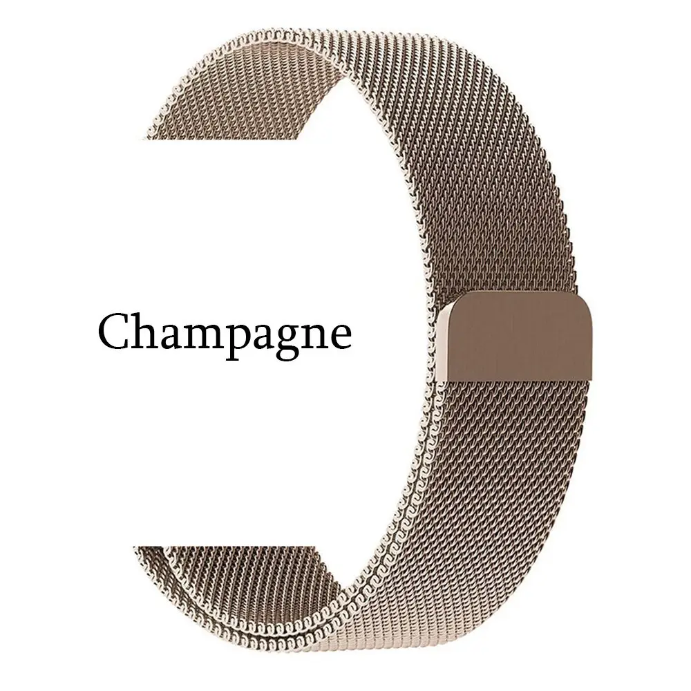 Champagne TORQUILA Миланский ремешок для наручных часов Apple Watch Series 4/3/2/1 38 мм/40 мм Нержавеющая сталь магнитный металлический ремешок для наручных часов iWatch, 42 мм/44 мм - Цвет ремешка: Champagne