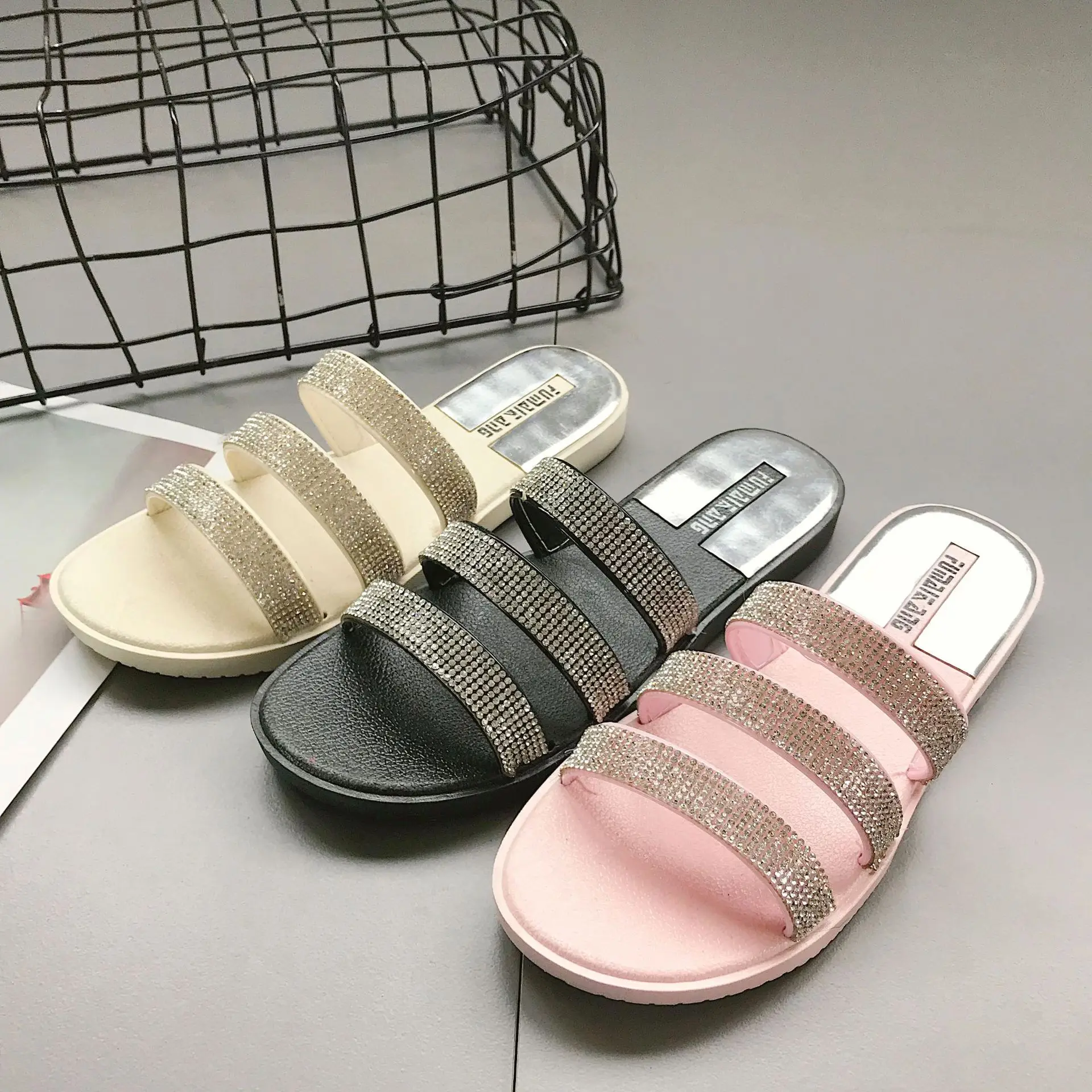 Новинка Женские летние сандалии на плотной подошве Вьетнамки Модные женские