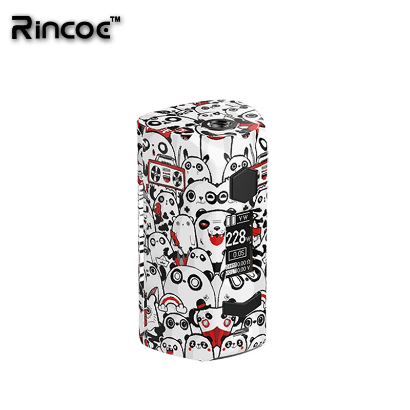 Новейший Rincoe Manto S Mesh 228W mod fit 6 мл Metis Mix Tank Питание от двух аккумуляторов 18650 Быстрая зарядка