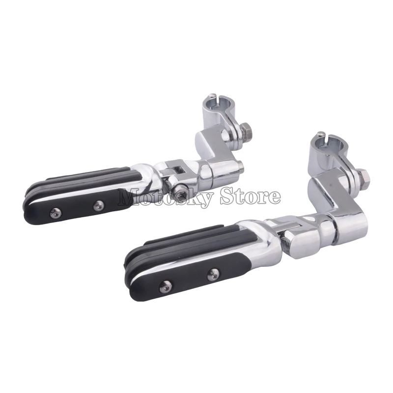 1-1/4&quot Universal Highway Clamp Engine Guards Footrest Pegs For Harley Touring Street Glide FLHR Road Honda Yamaha Kawasaki | Автомобили