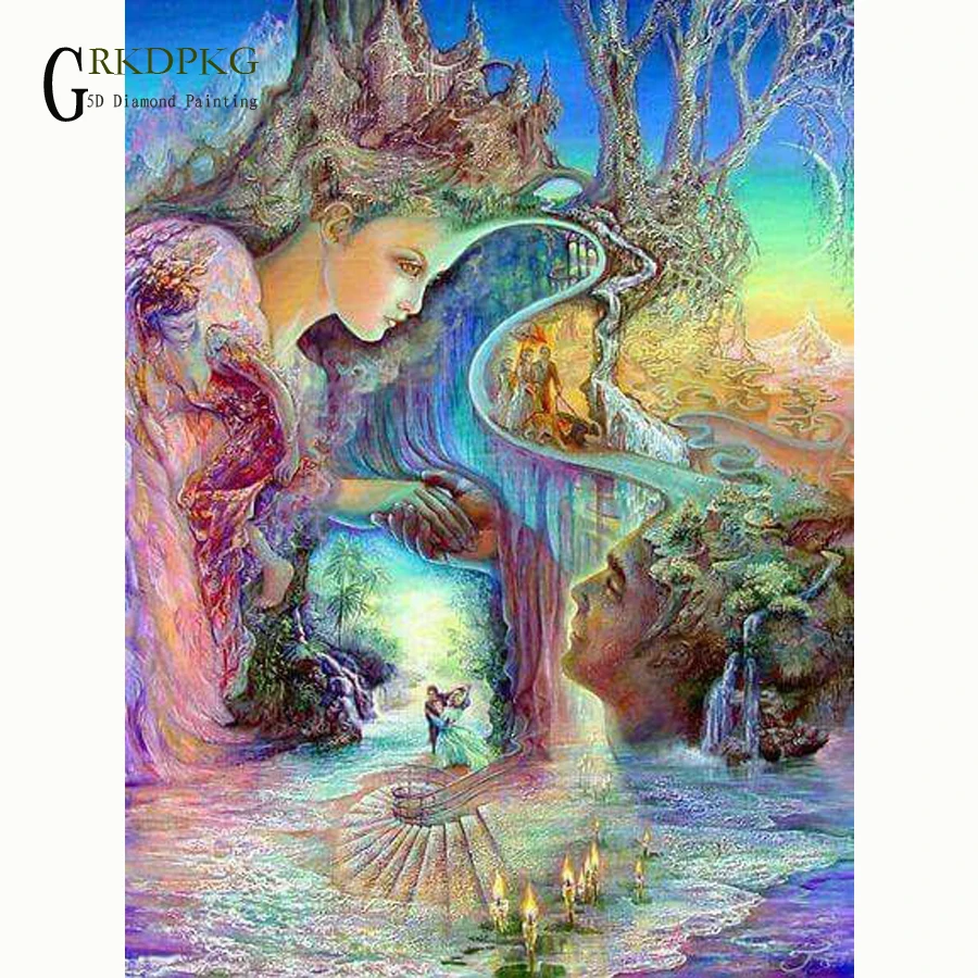 Cartoon sea god diamond embroidery 5d DIY painting cross stitch full square rhinestone mosaic unfinished home decoration | Дом и сад